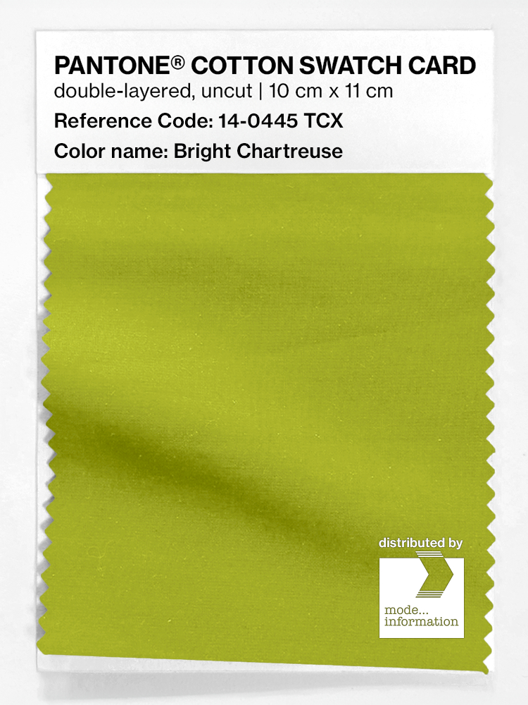 Artikelbild 1 des Artikels “PANTONE® COTTON SWATCH CARD 14-0445 TCX Bright Chartreuse “