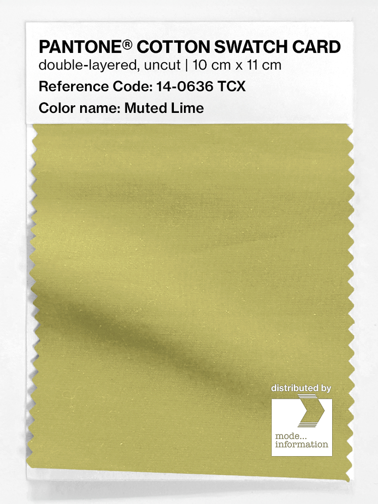 Artikelbild 1 des Artikels “PANTONE® COTTON SWATCH CARD 14-0636 TCX Muted Lime “