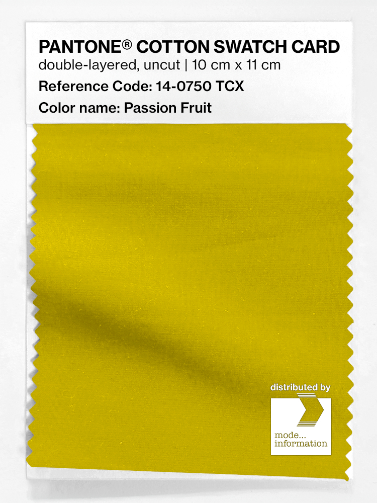 Product image 1 of the product “PANTONE® COTTON SWATCH CARD 14-0750 TCX Passion Fruit ”