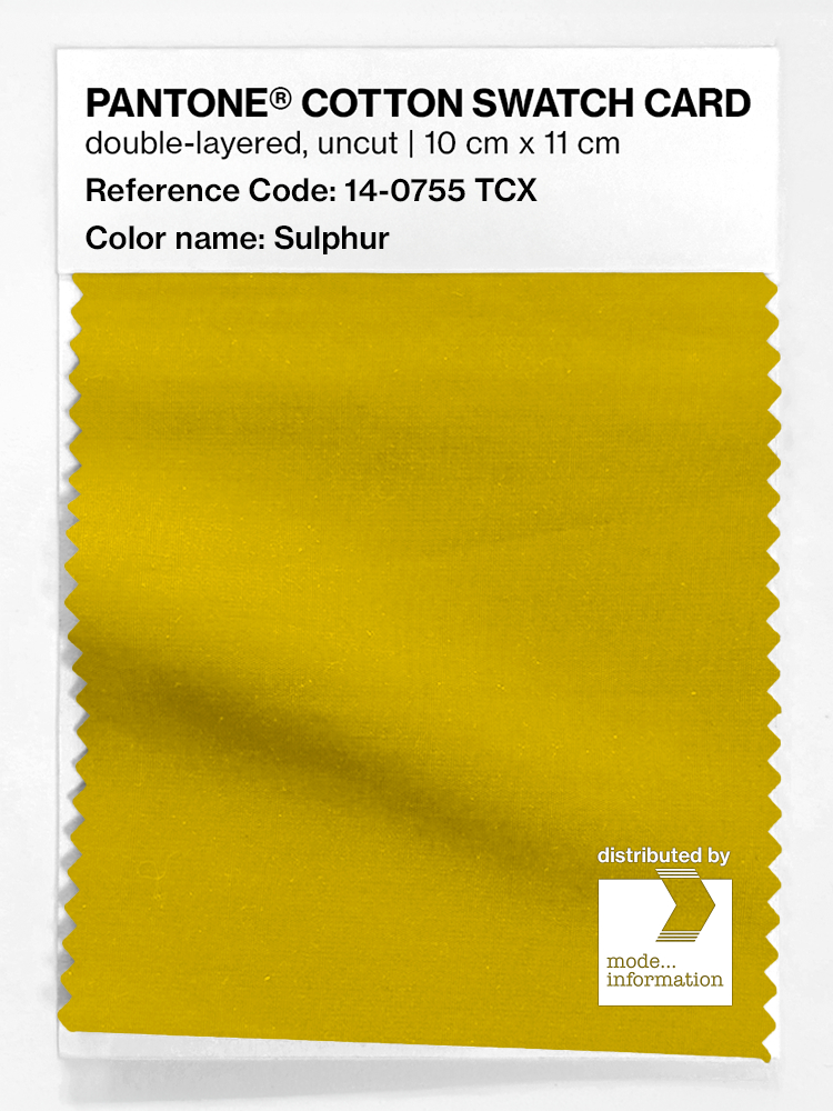 Artikelbild 1 des Artikels “PANTONE® COTTON SWATCH CARD 14-0755 TCX Sulphur “