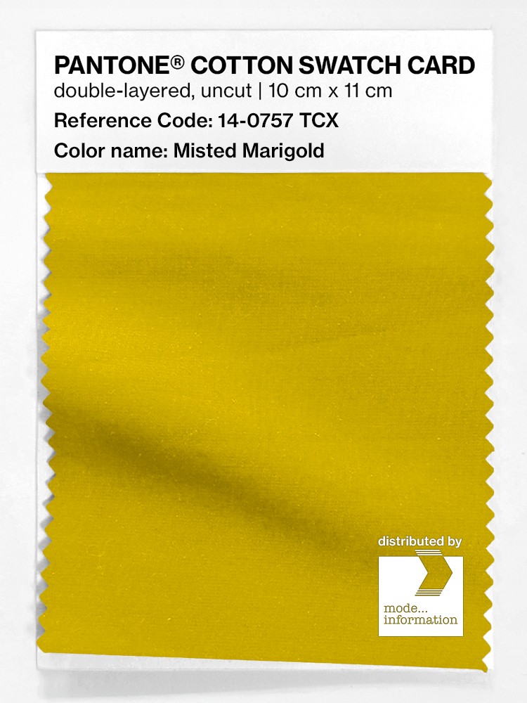 Artikelbild 1 des Artikels “PANTONE® COTTON SWATCH CARD 14-0757 TCX Misted Marigold “