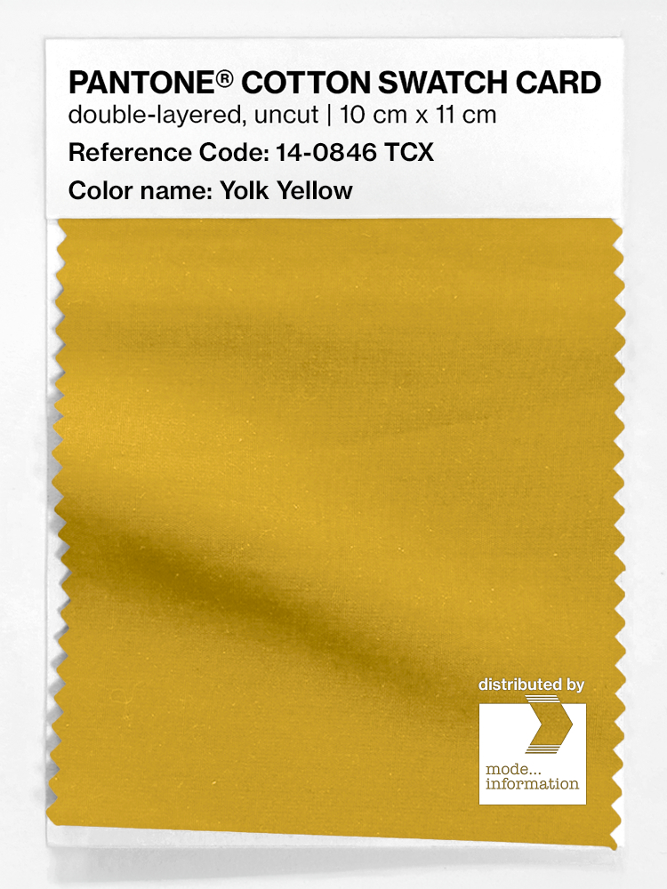 Artikelbild 1 des Artikels “PANTONE® COTTON SWATCH CARD 14-0846 TCX Yolk Yellow “