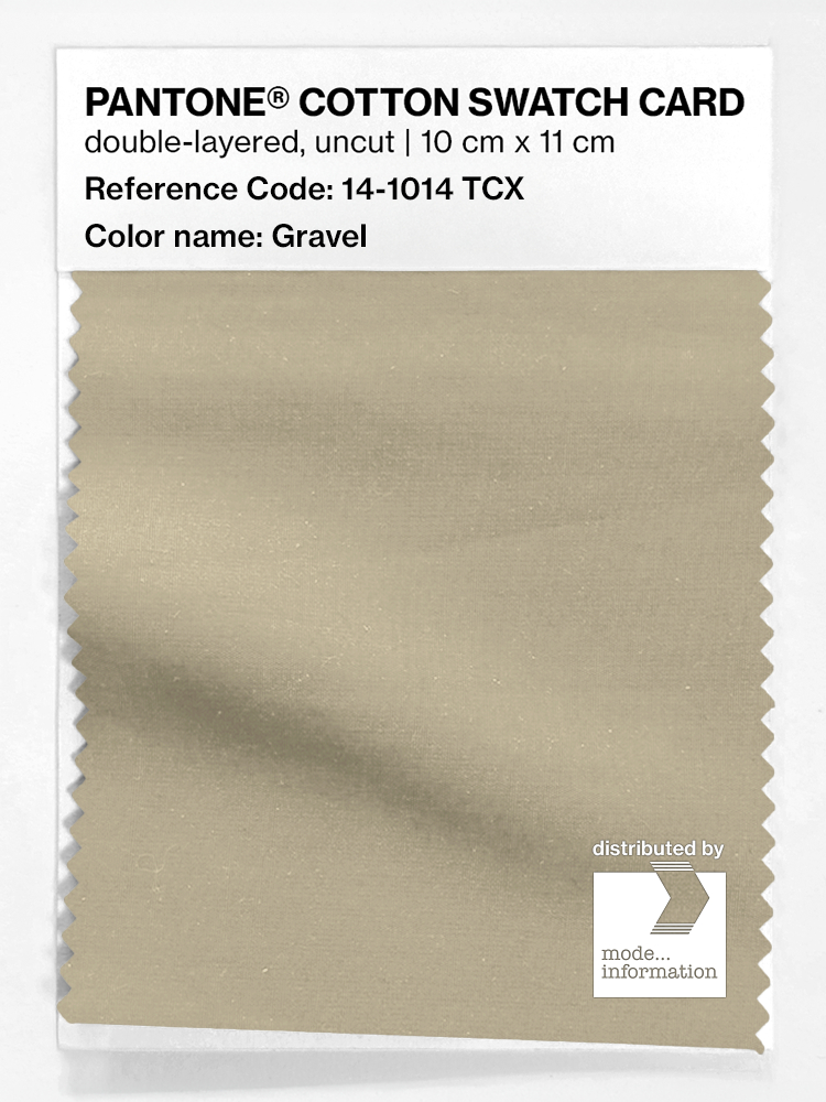 Product image 1 of the product “PANTONE® COTTON SWATCH CARD 14-1014 TCX Gravel ”
