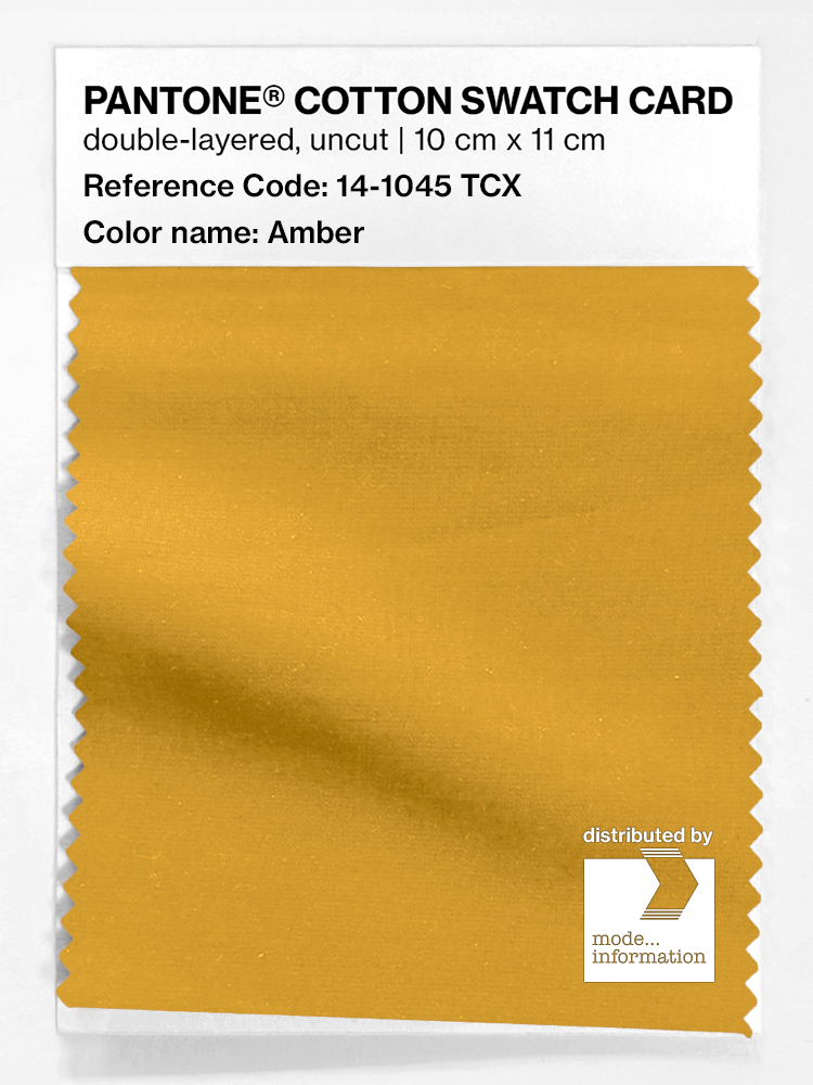 Product image 1 of the product “PANTONE® COTTON SWATCH CARD 14-1045 TCX Amber ”