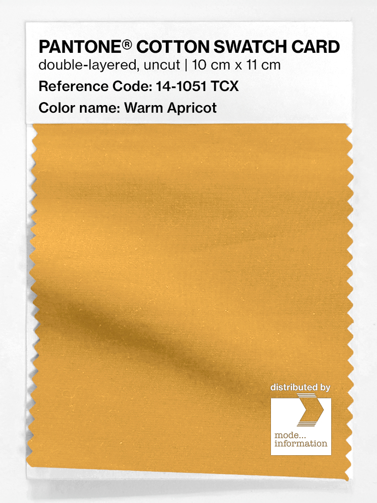 Artikelbild 1 des Artikels “PANTONE® COTTON SWATCH CARD 14-1051 TCX Warm Apricot “