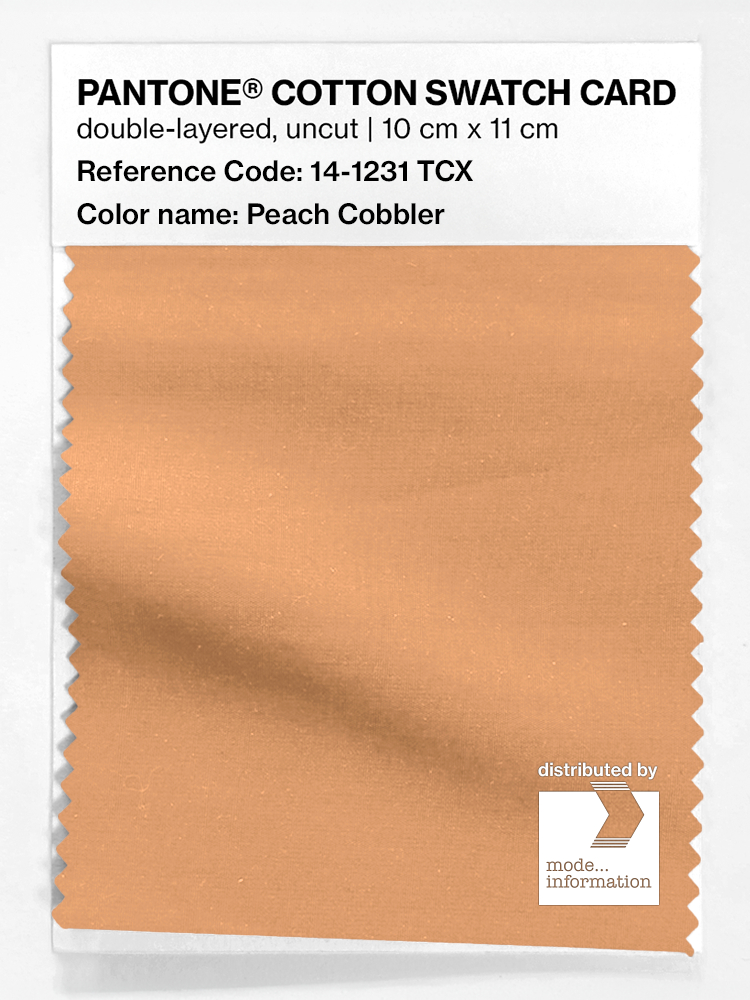 Artikelbild 1 des Artikels “PANTONE® COTTON SWATCH CARD 14-1231 TCX Peach Cobbler “