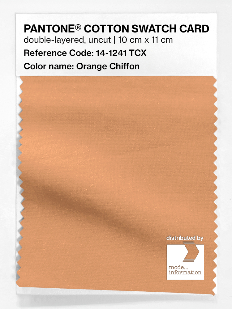 Artikelbild 1 des Artikels “PANTONE® COTTON SWATCH CARD 14-1241 TCX Orange Chiffon “
