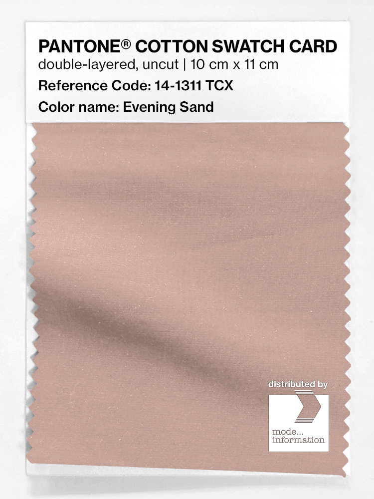 Product image 1 of the product “PANTONE® COTTON SWATCH CARD 14-1311 TCX Evening Sand ”