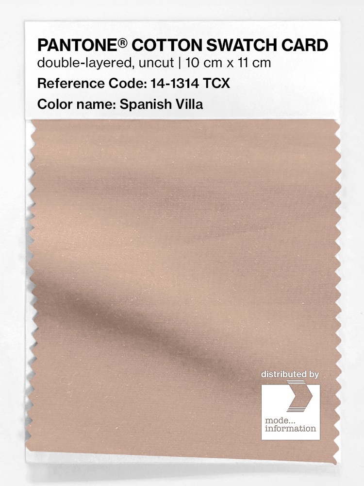 Product image 1 of the product “PANTONE® COTTON SWATCH CARD 14-1314 TCX Spanish Villa ”