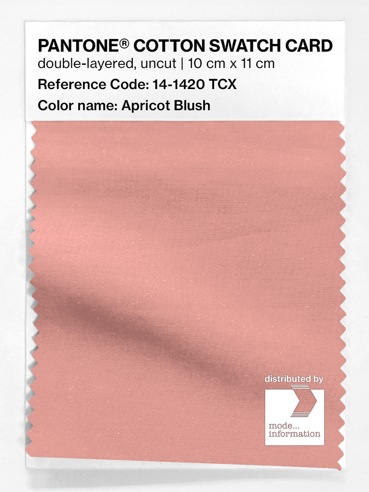 Artikelbild 1 des Artikels “PANTONE® COTTON SWATCH CARD 14-1420 TCX Apricot Blush “