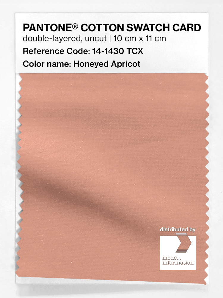 Artikelbild 1 des Artikels “PANTONE® COTTON SWATCH CARD 14-1430 TCX Honeyed Apricot “