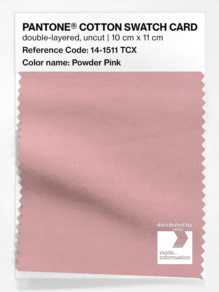 Product image 1 of the product “PANTONE® COTTON SWATCH CARD 14-1511 TCX Powder Pink ”