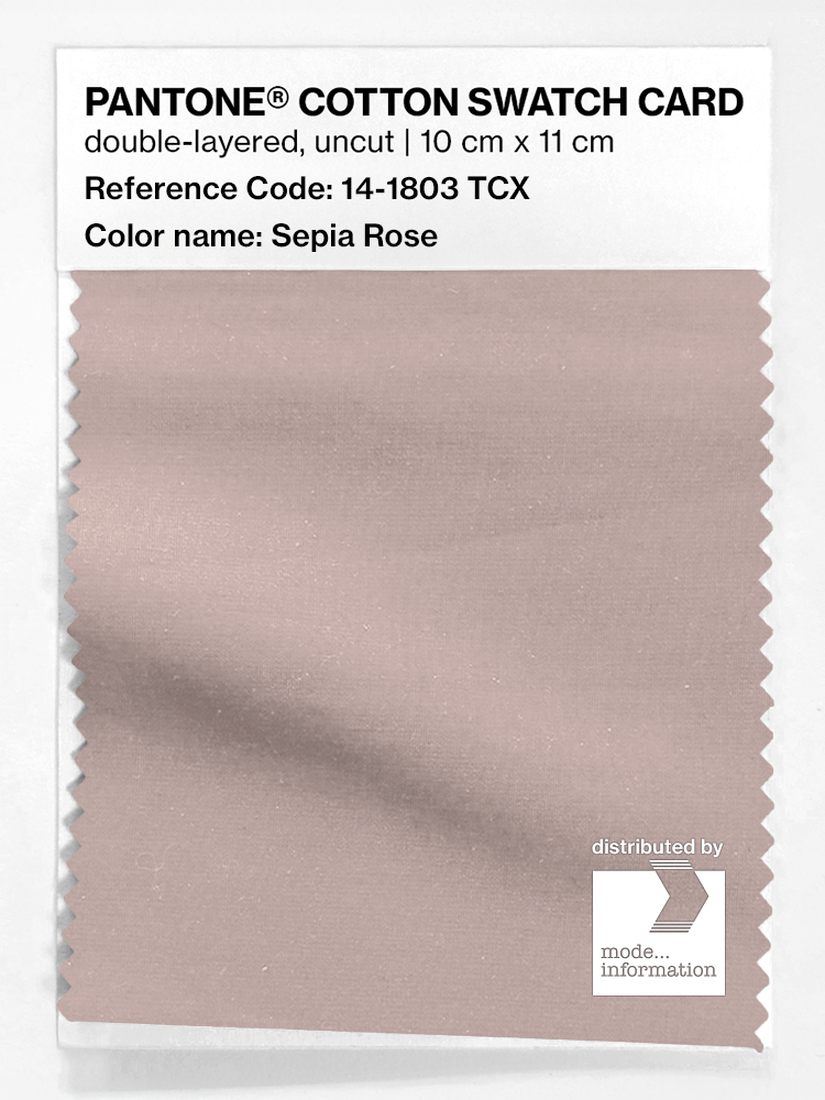 Artikelbild 1 des Artikels “PANTONE® COTTON SWATCH CARD 14-1803 TCX Sepia Rose “