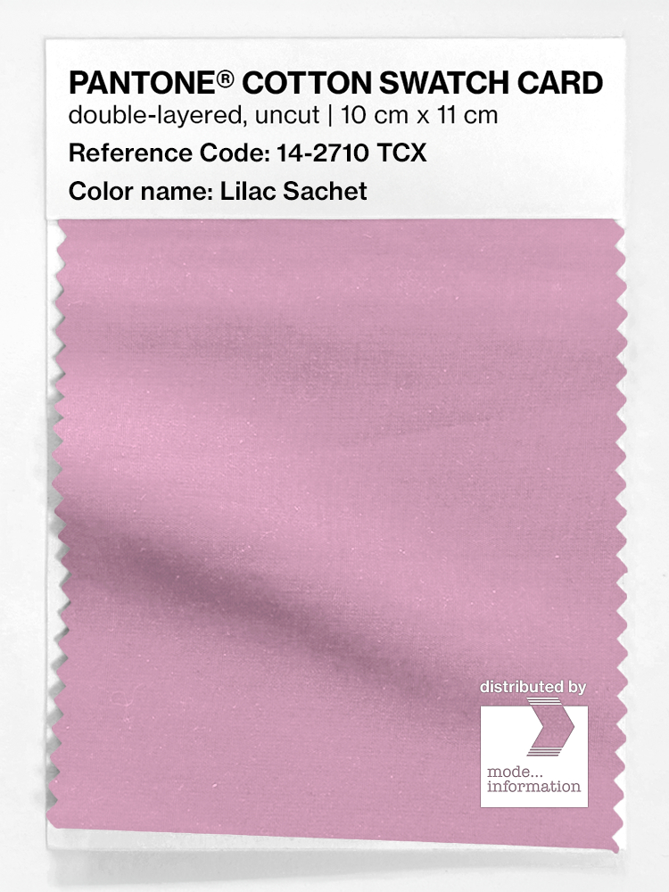 Product image 1 of the product “PANTONE® COTTON SWATCH CARD 14-2710 TCX Lilac Sachet ”
