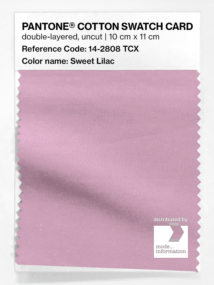 Product image 1 of the product “PANTONE® COTTON SWATCH CARD 14-2808 TCX Sweet Lilac ”