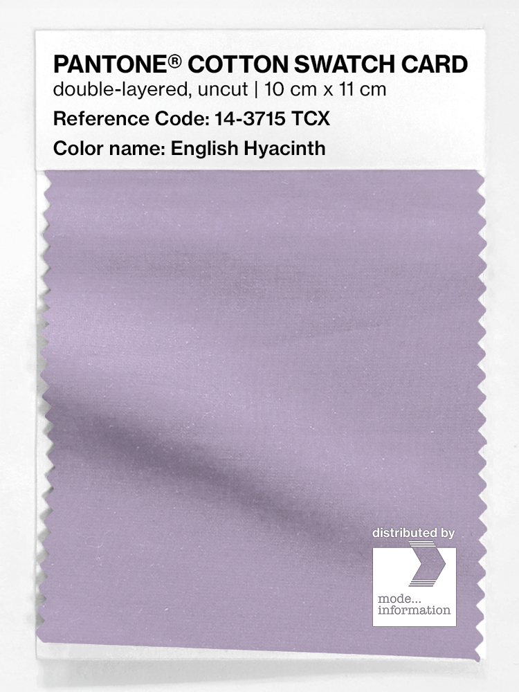 Artikelbild 1 des Artikels “PANTONE® COTTON SWATCH CARD 14-3715 TCX English Hyacinth “