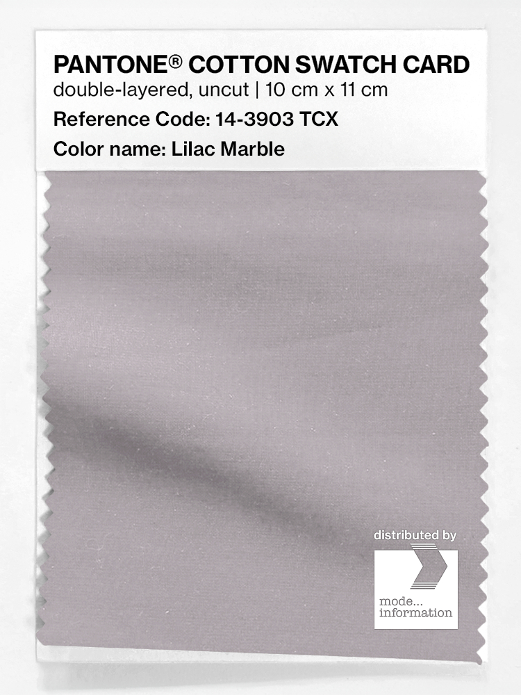 Product image 1 of the product “PANTONE® COTTON SWATCH CARD 14-3903 TCX Lilac Marble ”