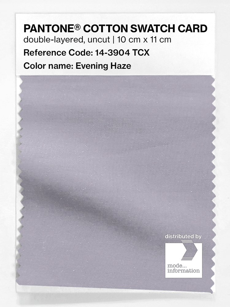 Product image 1 of the product “PANTONE® COTTON SWATCH CARD 14-3904 TCX Evening Haze ”