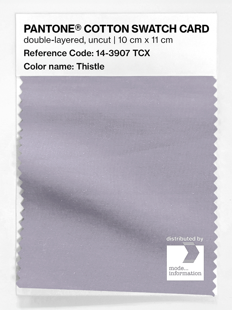 Product image 1 of the product “PANTONE® COTTON SWATCH CARD 14-3907 TCX Thistle ”