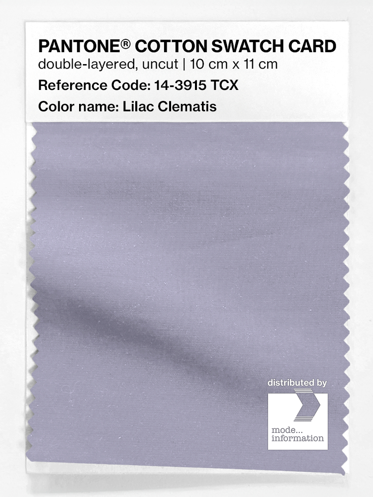 Artikelbild 1 des Artikels “PANTONE® COTTON SWATCH CARD 14-3915 TCX Lilac Clematis “