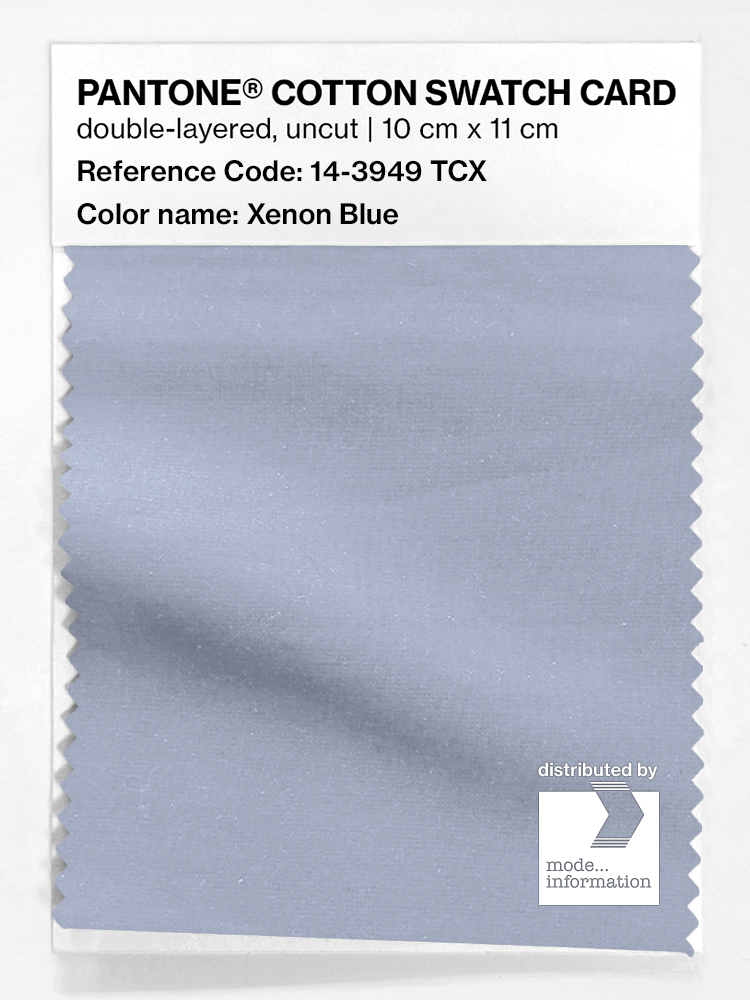 Product image 1 of the product “PANTONE® COTTON SWATCH CARD 14-3949 TCX Xenon Blue ”