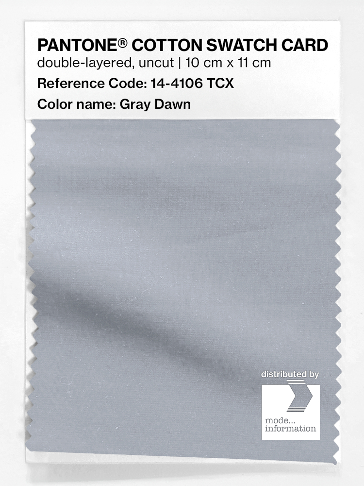 Product image 1 of the product “PANTONE® COTTON SWATCH CARD 14-4106 TCX Gray Dawn ”