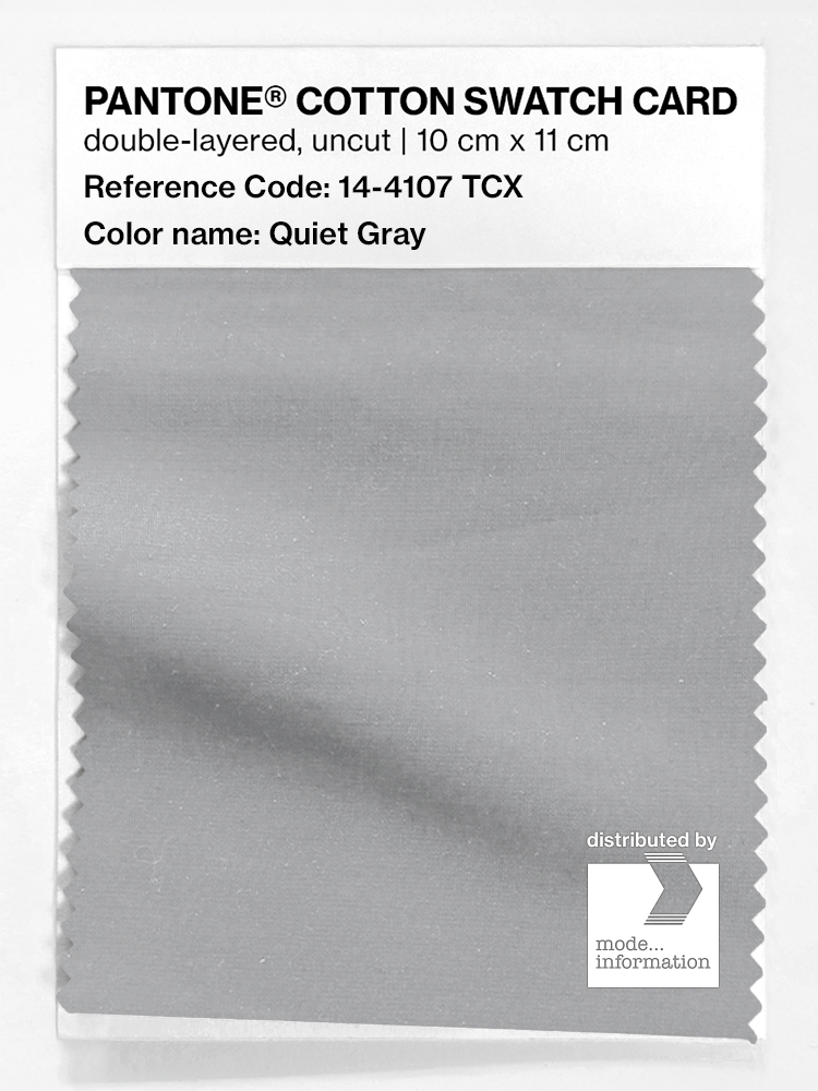 Artikelbild 1 des Artikels “PANTONE® COTTON SWATCH CARD 14-4107 TCX Quiet Gray “