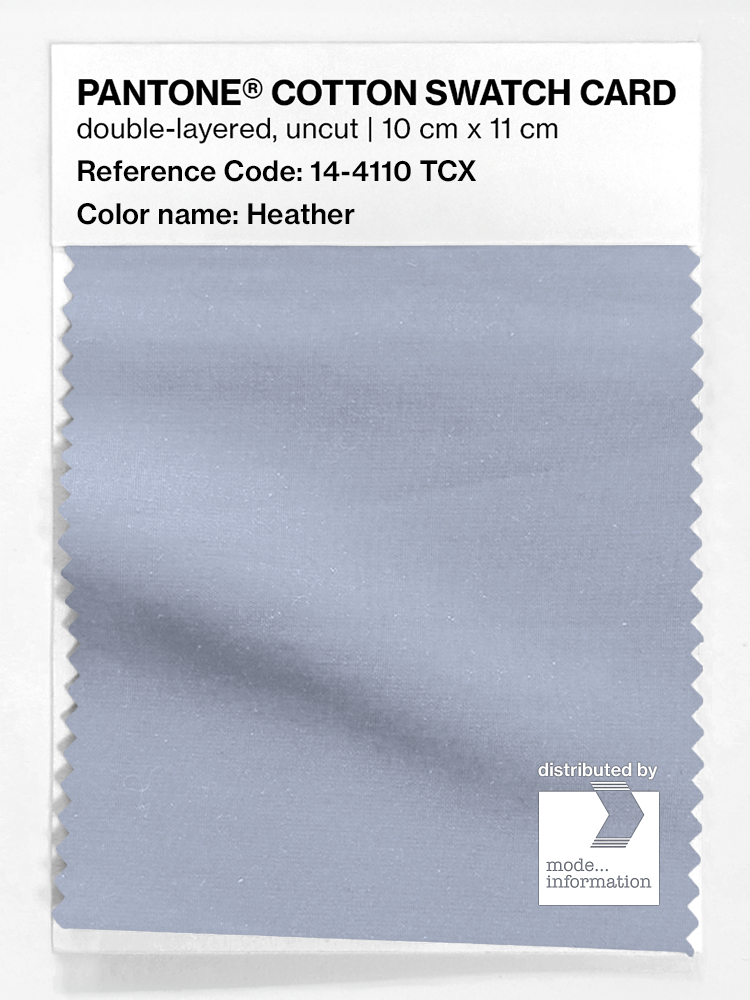 Product image 1 of the product “PANTONE® COTTON SWATCH CARD 14-4110 TCX Heather ”