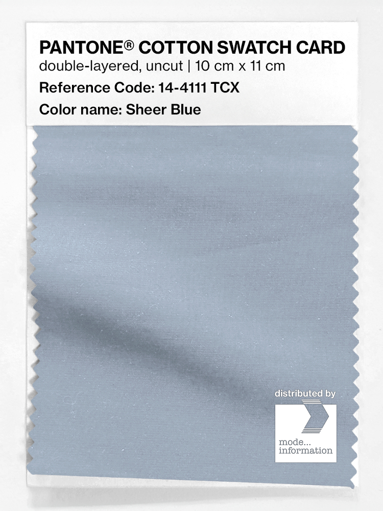Artikelbild 1 des Artikels “PANTONE® COTTON SWATCH CARD 14-4111 TCX Sheer Blue “