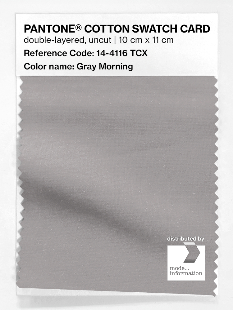 Artikelbild 1 des Artikels “PANTONE® COTTON SWATCH CARD 14-4116 TCX Gray Morning “