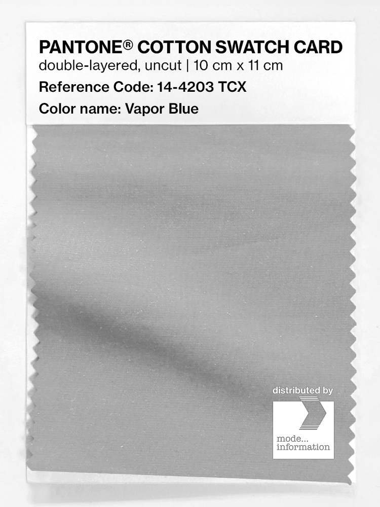 Product image 1 of the product “PANTONE® COTTON SWATCH CARD 14-4203 TCX Vapor Blue ”