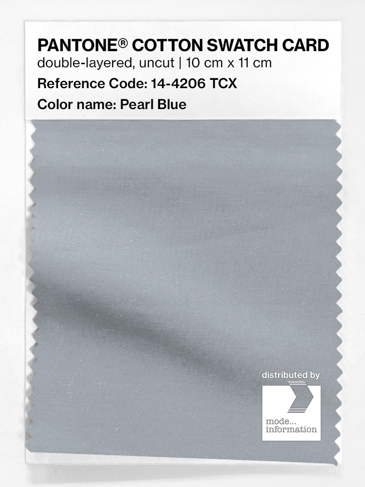 Product image 1 of the product “PANTONE® COTTON SWATCH CARD 14-4206 TCX Pearl Blue ”