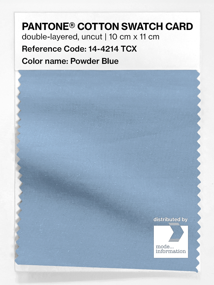 Artikelbild 1 des Artikels “PANTONE® COTTON SWATCH CARD 14-4214 TCX Powder Blue “