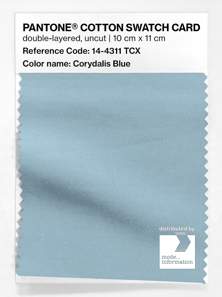 Artikelbild 1 des Artikels “PANTONE® COTTON SWATCH CARD 14-4311 TCX Corydalis Blue “