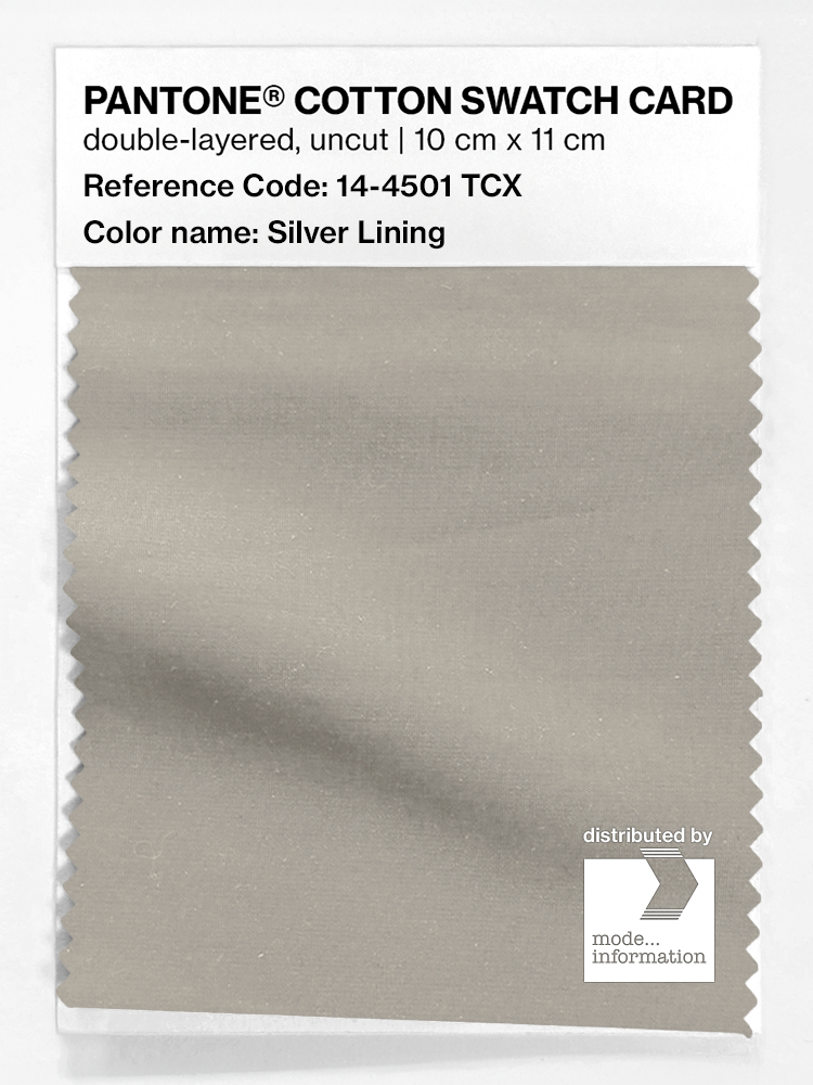 Product image 1 of the product “PANTONE® COTTON SWATCH CARD 14-4501 TCX Silver Lining ”