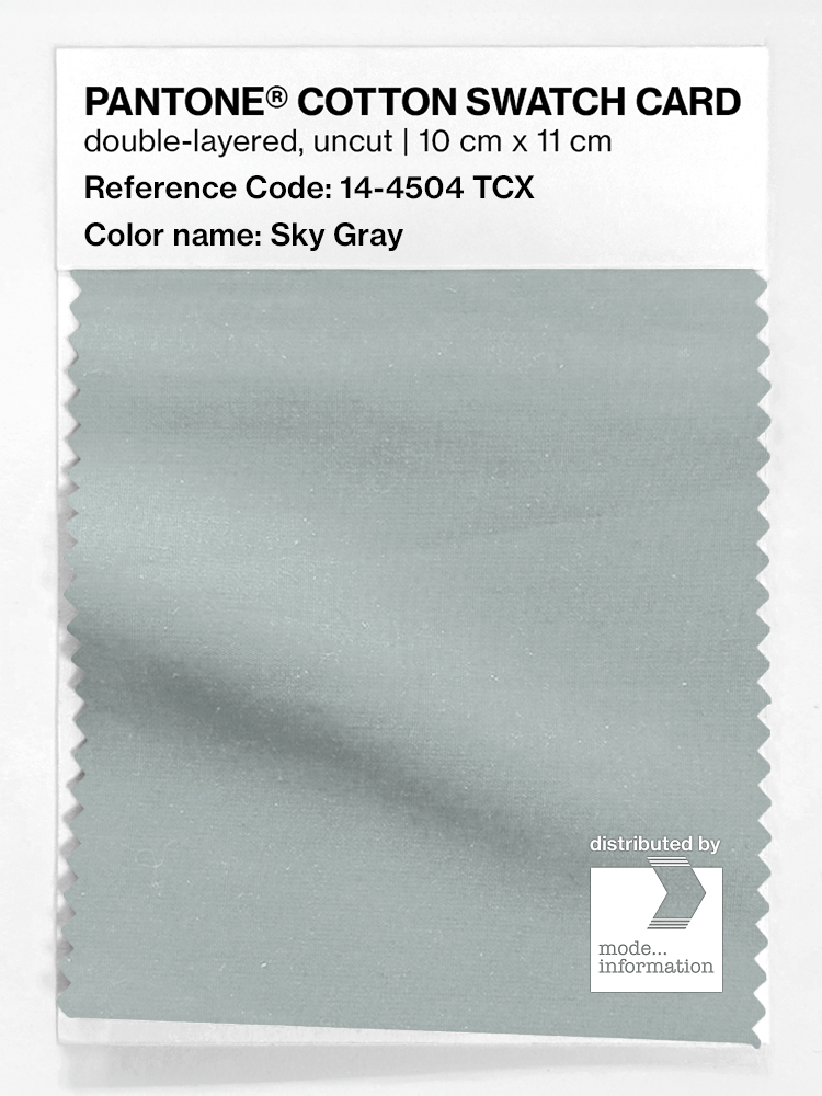 Artikelbild 1 des Artikels “PANTONE® COTTON SWATCH CARD 14-4504 TCX Sky Gray “