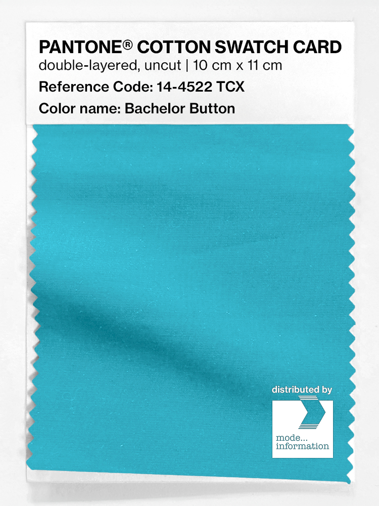 Product image 1 of the product “PANTONE® COTTON SWATCH CARD 14-4522 TCX Bachelor Button ”