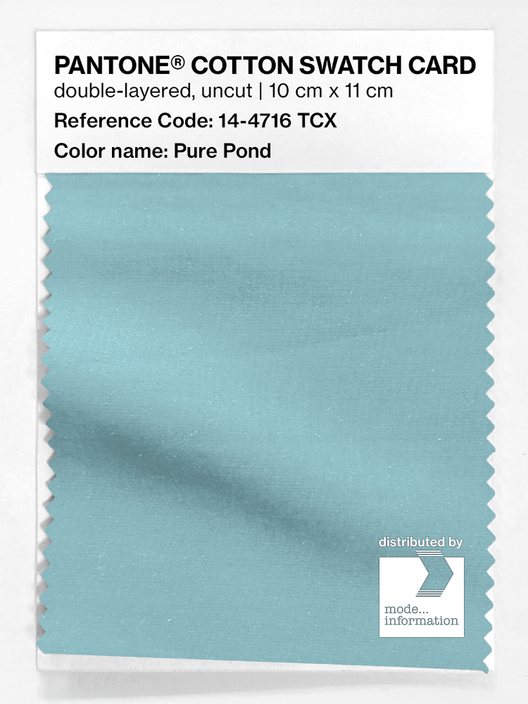 Artikelbild 1 des Artikels “PANTONE® COTTON SWATCH CARD 14-4716 TCX Pure Pond “