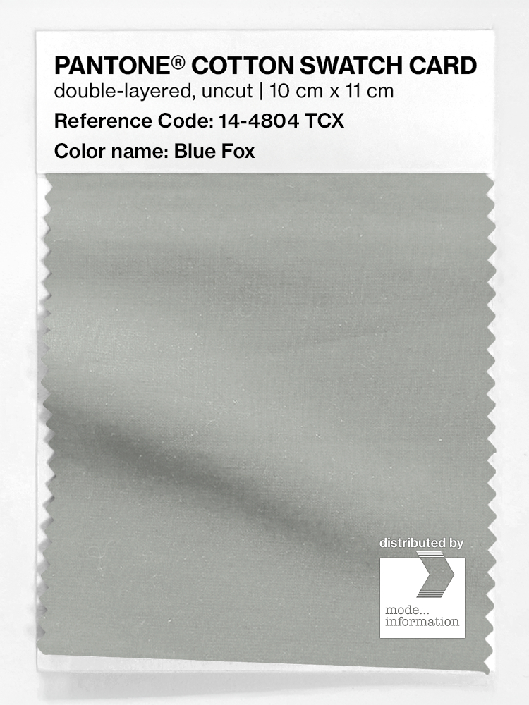 Product image 1 of the product “PANTONE® COTTON SWATCH CARD 14-4804 TCX Blue Fox ”