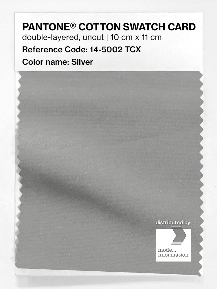 Artikelbild 1 des Artikels “PANTONE® COTTON SWATCH CARD 14-5002 TCX Silver “