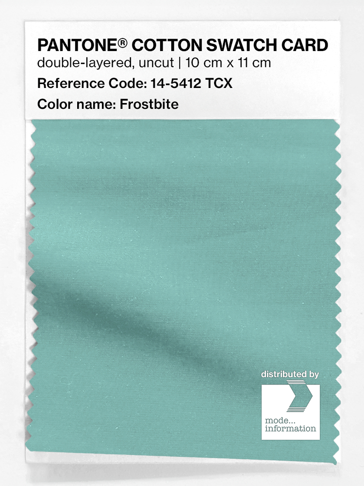 Artikelbild 1 des Artikels “PANTONE® COTTON SWATCH CARD 14-5412 TCX Frostbite “