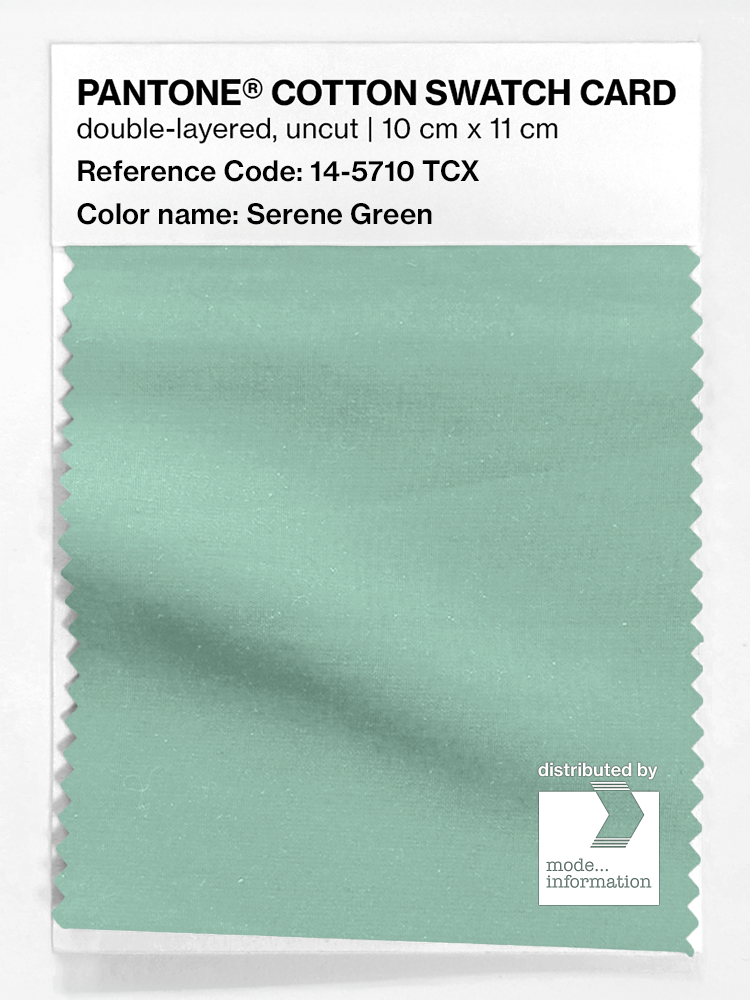 Artikelbild 1 des Artikels “PANTONE® COTTON SWATCH CARD 14-5710 TCX Serene Green “