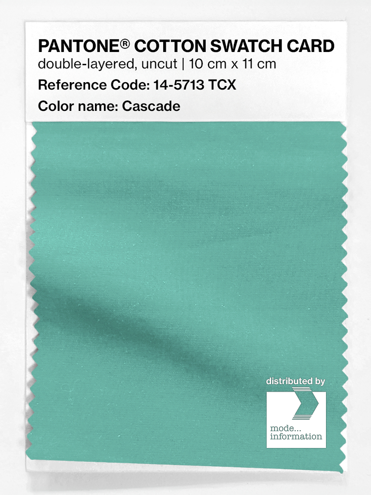 Artikelbild 1 des Artikels “PANTONE® COTTON SWATCH CARD 14-5713 TCX Cascade “