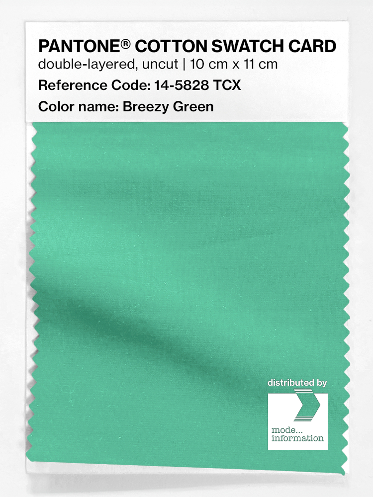 Artikelbild 1 des Artikels “PANTONE® COTTON SWATCH CARD 14-5828 TCX Breezy Green “