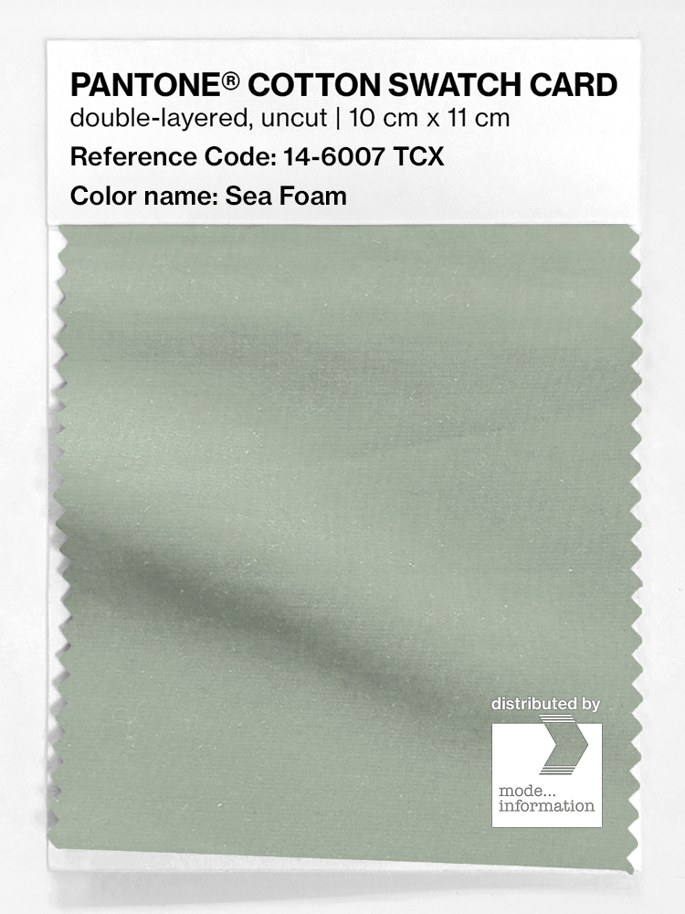 Product image 1 of the product “PANTONE® COTTON SWATCH CARD 14-6007 TCX Sea Foam ”