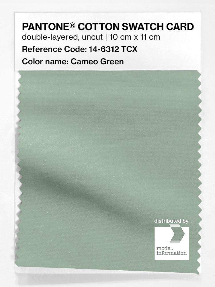 Artikelbild 1 des Artikels “PANTONE® COTTON SWATCH CARD 14-6312 TCX Cameo Green “