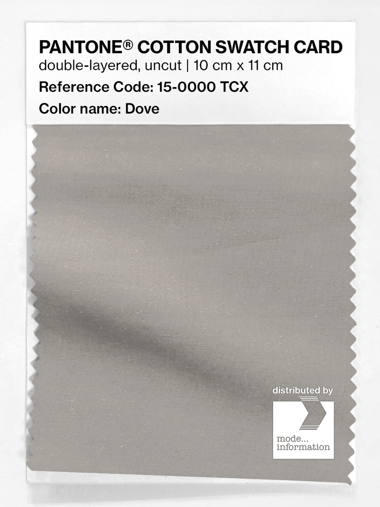 Product image 1 of the product “PANTONE® COTTON SWATCH CARD 15-0000 TCX Dove ”