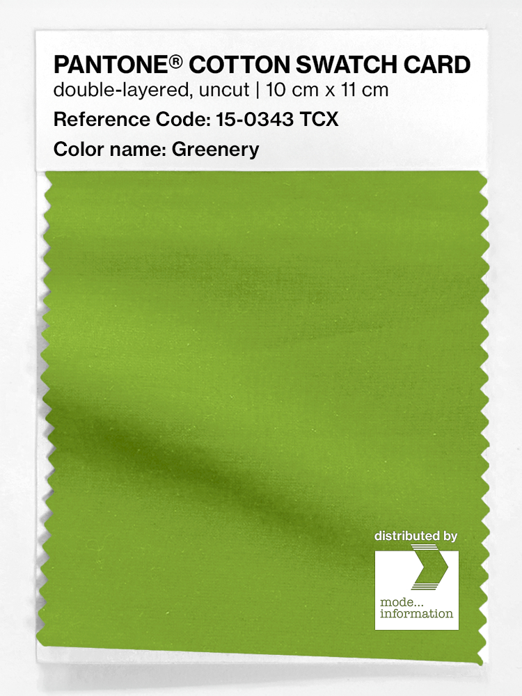 Artikelbild 1 des Artikels “PANTONE® COTTON SWATCH CARD 15-0343 TCX Greenery “