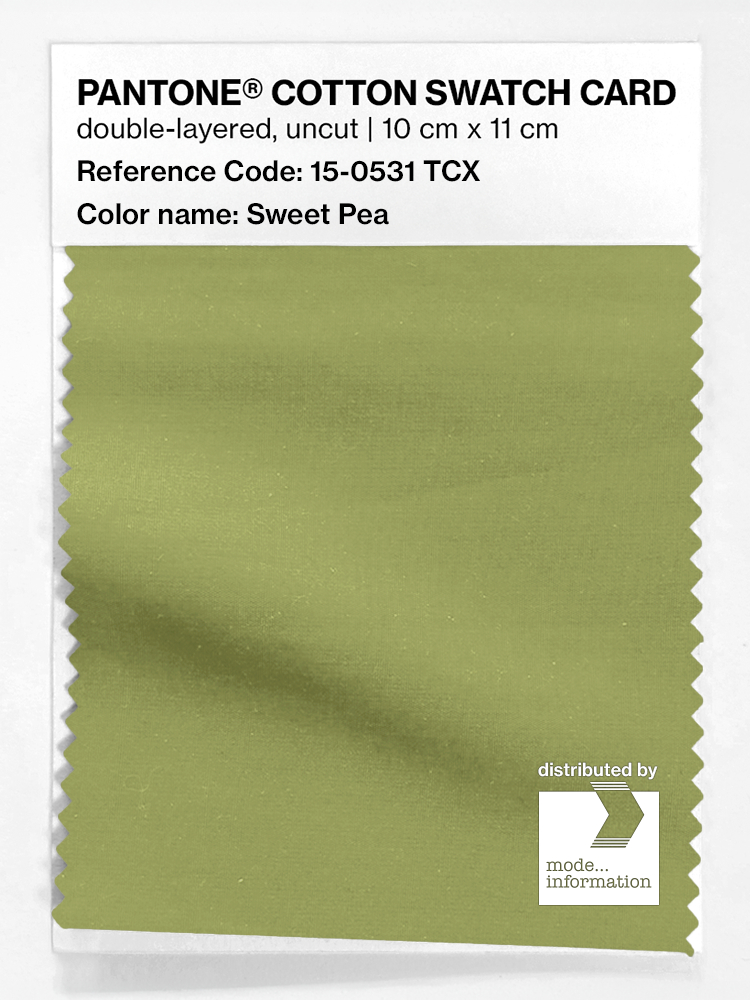Product image 1 of the product “PANTONE® COTTON SWATCH CARD 15-0531 TCX Sweet Pea ”