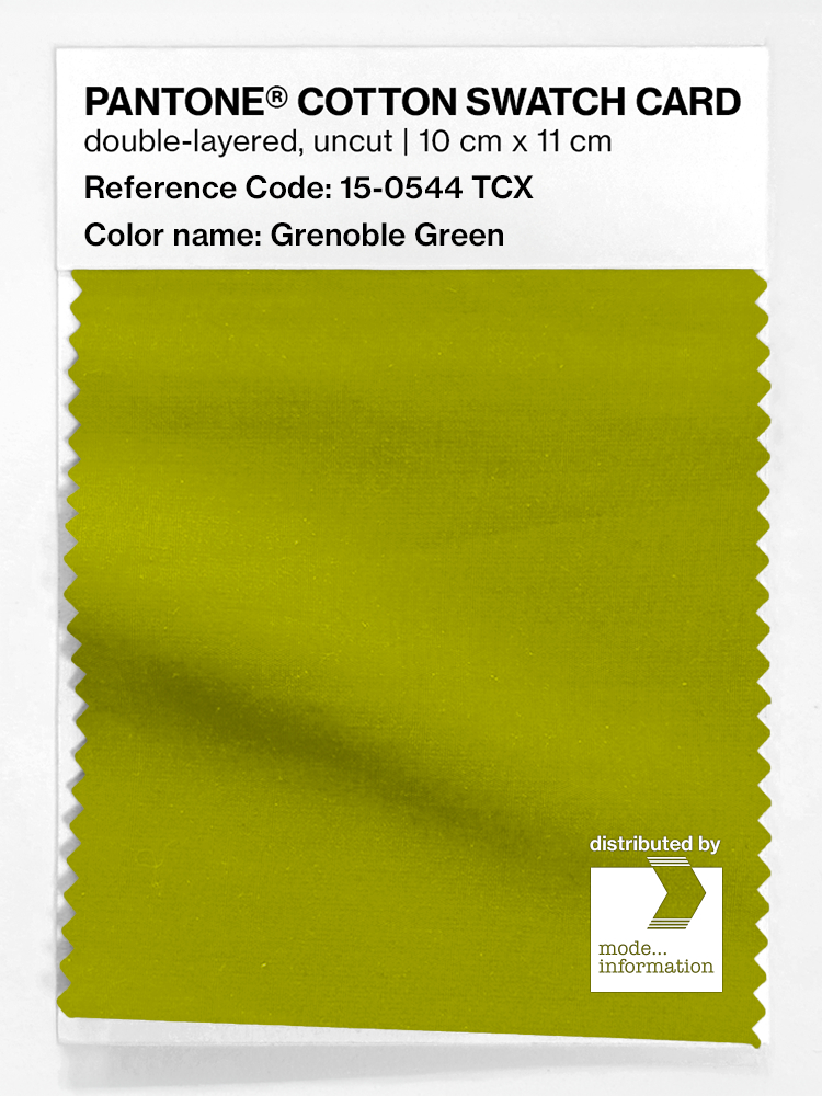 Product image 1 of the product “PANTONE® COTTON SWATCH CARD 15-0544 TCX Grenoble Green ”